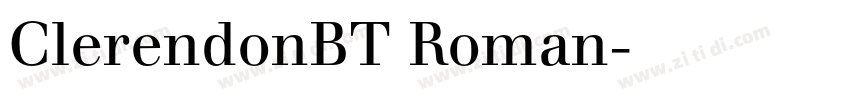 ClerendonBT Roman字体转换